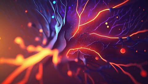 Abstract Super Realistic in a black background. UI UX Design Stock Illustration