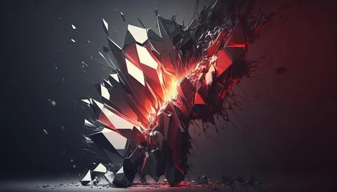 Abstract Super Realistic in a black background. UI UX Design Stock Illustration