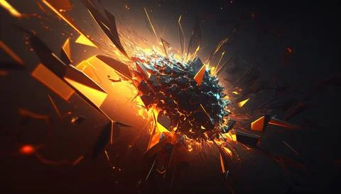 Abstract Super Realistic in a black background. UI UX Design Stock Illustration