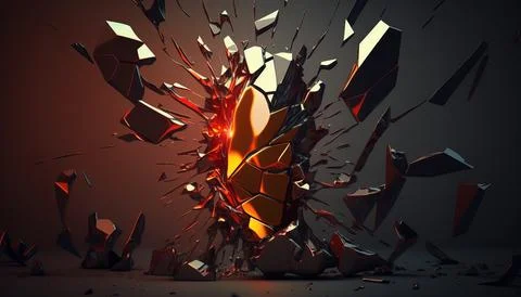 Abstract Super Realistic in a black background. UI UX Design Stock Illustration