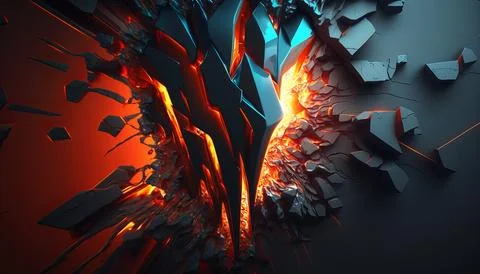 Abstract Super Realistic in a black background. UI UX Design Stock Illustration