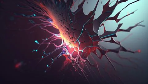 Abstract Super Realistic in a black background. UI UX Design Stock Illustration