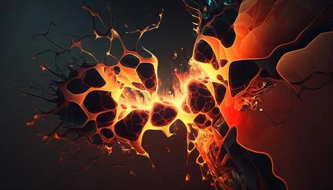 Abstract Super Realistic in a black background. UI UX Design Stock Illustration