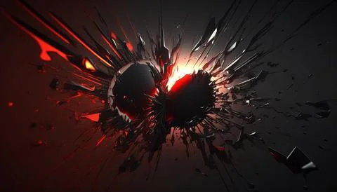 Abstract Super Realistic in a black background. UI UX Design Stock Illustration