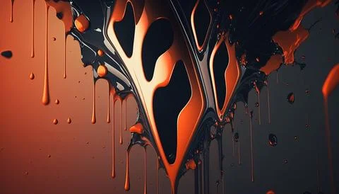 Abstract Super Realistic in a black background. UI UX Design Stock Illustration