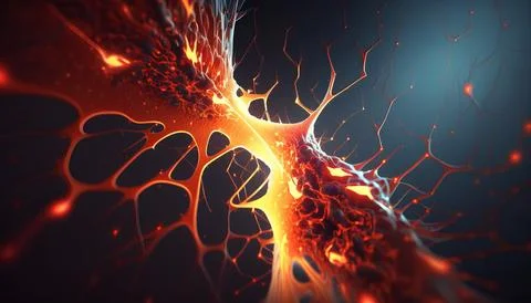 Abstract Super Realistic in a black background. UI UX Design Stock Illustration
