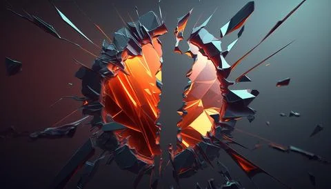 Abstract Super Realistic in a black background. UI UX Design Stock Illustration