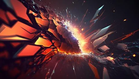 Abstract Super Realistic in a black background. UI UX Design Stock Illustration