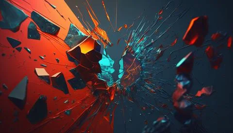Abstract Super Realistic in a black background. UI UX Design Stock Illustration