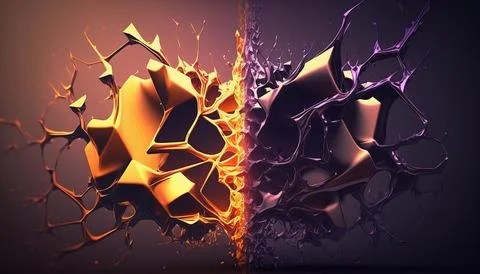 Abstract Super Realistic in a black background. UI UX Design Stock Illustration
