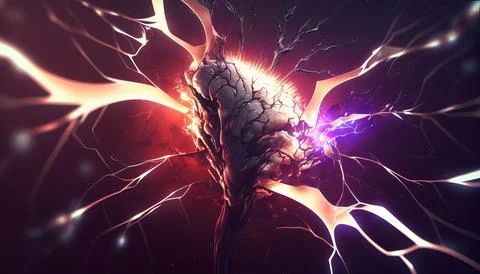 Abstract Super Realistic in a black background. UI UX Design Stock Illustration