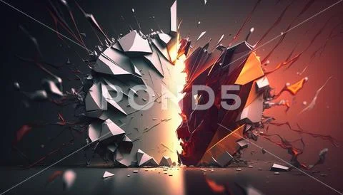 Abstract Super Realistic in a black background. UI UX Design: Graphic ...