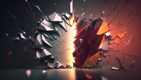 Abstract Super Realistic in a black background. UI UX Design Stock Illustration