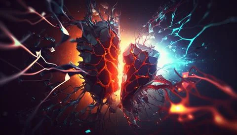 Abstract Super Realistic in a black background. UI UX Design Stock Illustration