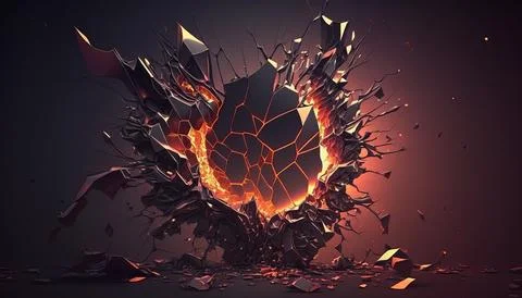 Abstract Super Realistic in a black background. UI UX Design Stock Illustration