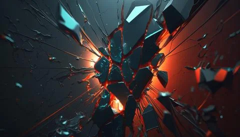 Abstract Super Realistic in a black background. UI UX Design Stock Illustration