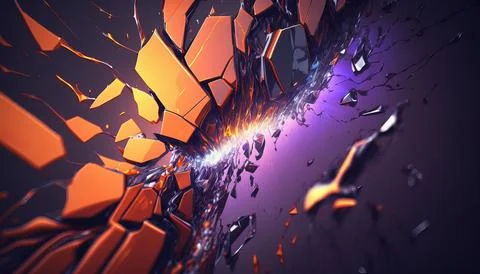 Abstract Super Realistic in a black background. UI UX Design Stock Illustration