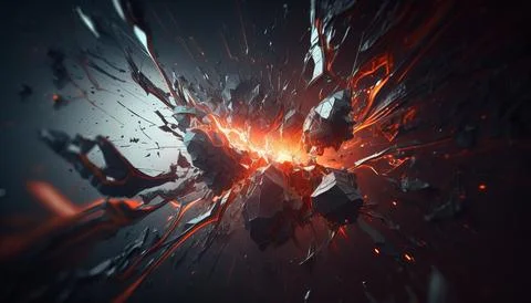 Abstract Super Realistic in a black background. UI UX Design Stock Illustration