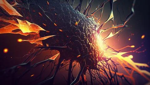 Abstract Super Realistic in a black background. UI UX Design Stock Illustration