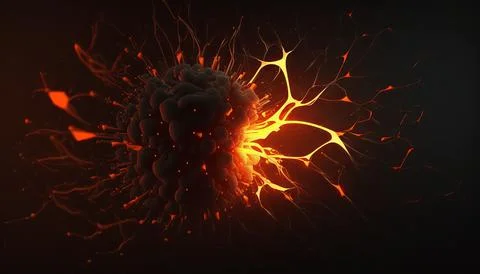Abstract Super Realistic in a black background. UI UX Design Stock Illustration