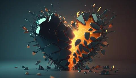 Abstract Super Realistic in a black background. UI UX Design Stock Illustration