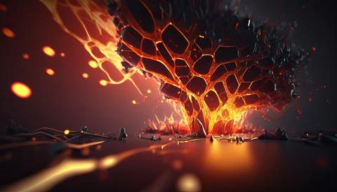 Abstract Super Realistic in a black background. UI UX Design Stock Illustration