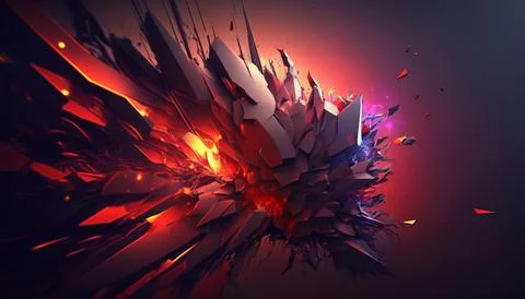 Abstract Super Realistic in a black background. UI UX Design Stock Illustration