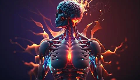 Abstract Super Realistic in a black background. UI UX Design Stock Illustration