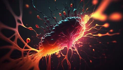 Abstract Super Realistic in a black background. UI UX Design Stock Illustration