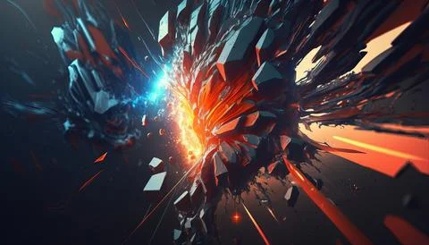 Abstract Super Realistic in a black background. UI UX Design 스톡 일러스트