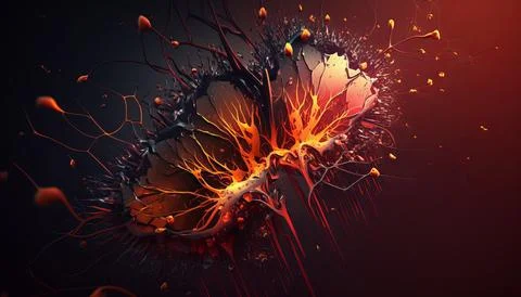 Abstract Super Realistic in a black background. UI UX Design Stock Illustration