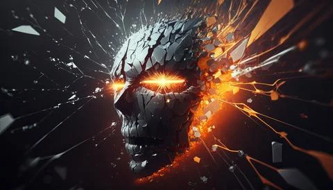 Abstract Super Realistic in a black background. UI UX Design Stock Illustration