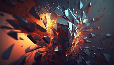 Abstract Super Realistic in a black background. UI UX Design Stock Illustration