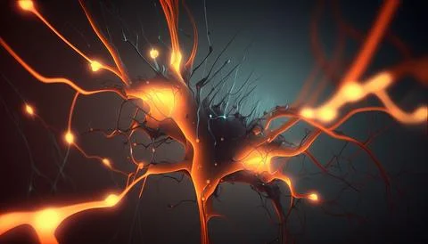 Abstract Super Realistic in a black background. UI UX Design Stock Illustration