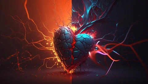 Abstract Super Realistic in a black background. UI UX Design Stock Illustration