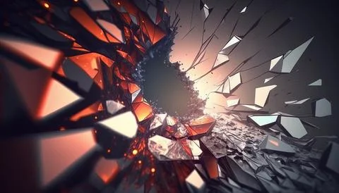 Abstract Super Realistic in a black background. UI UX Design Stock Illustration