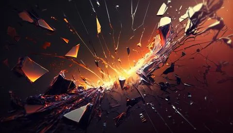 Abstract Super Realistic in a black background. UI UX Design Stock Illustration