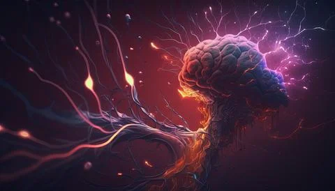 Abstract Super Realistic in a black background. UI UX Design Stock Illustration