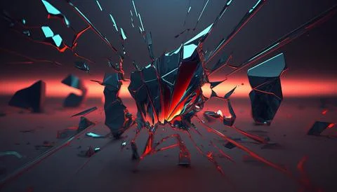 Abstract Super Realistic in a black background. UI UX Design Stock Illustration