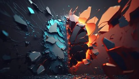 Abstract Super Realistic in a black background. UI UX Design Stock Illustration