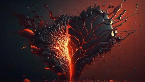 Abstract Super Realistic in a black background. UI UX Design Stock Illustration