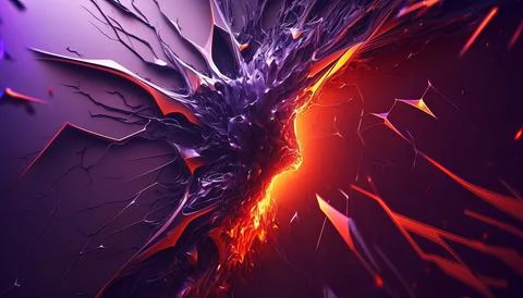 Abstract Super Realistic in a black background. UI UX Design Stock Illustration