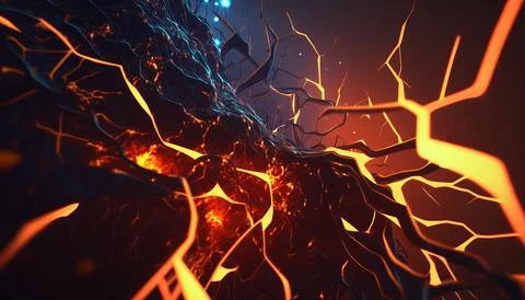 Abstract Super Realistic in a black background. UI UX Design Stock Illustration