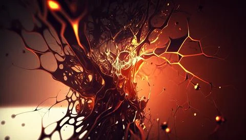 Abstract Super Realistic in a black background. UI UX Design Stock Illustration