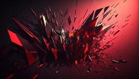 Abstract Super Realistic in a black background. UI UX Design Stock Illustration