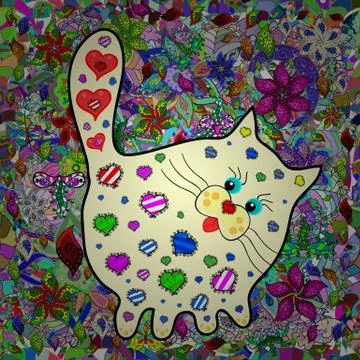 Abstract superb cute and nice interesting picture Stock Illustration