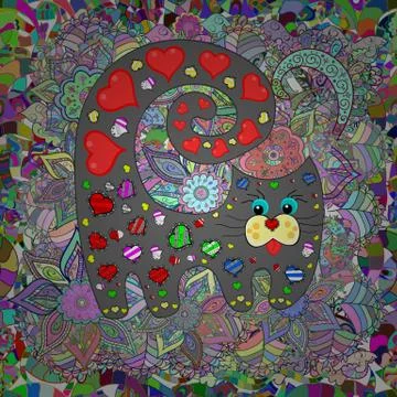 Abstract superb cute and nice interesting picture Stock Illustration