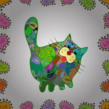 Abstract superb cute and nice interesting picture Stockillustratie