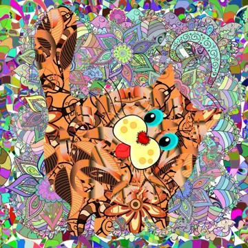 Abstract superb cute and nice interesting picture Illustrazione stock
