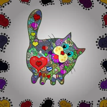 Abstract superb cute and nice interesting picture Stock Illustration
